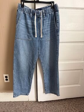 GAP Relaxed Drawstring Light Blue womens Jeans- Size M
